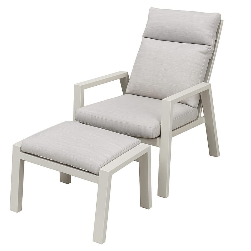 Palermo Hagemøbelgruppe Relax med sidebord - Beige - Hagemøbler - Balkong - Balkongmøbler - Balkonggrupper