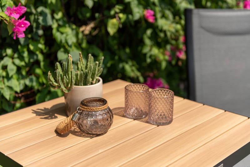 Panama Utebord Bistro 64 cm - Tre/Svart - Hagemøbler - Balkong - Balkongmøbler - Balkongbord