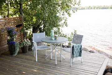 Parma cafébord ø90 Grey||White - Hagemøbler - Balkong - Balkongmøbler - Balkonggrupper