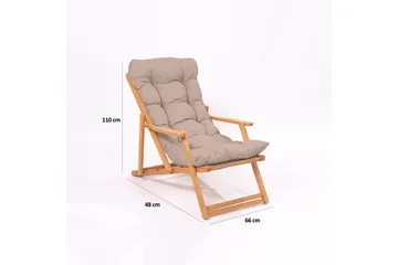 Parvez Balkonggruppe 2-seter - Beige - Hagemøbler - Balkong - Balkongmøbler - Balkonggrupper