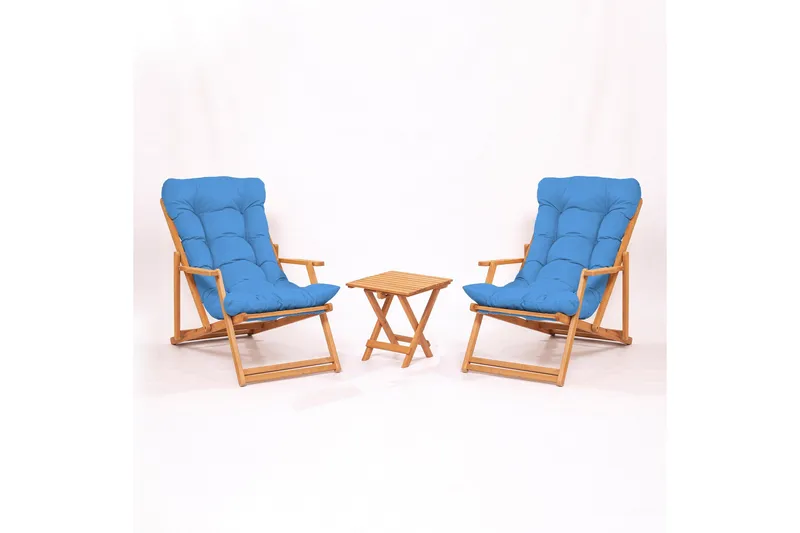 Parvez Balkonggruppe 2-seter, Blå