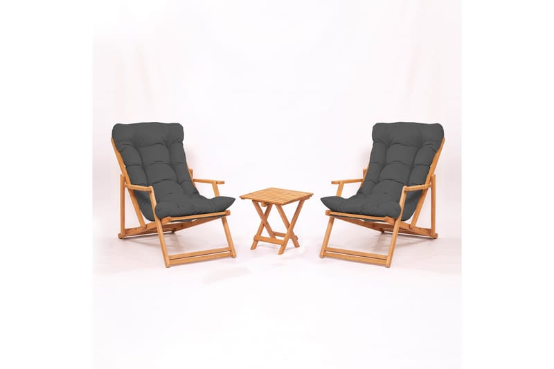 Parvez Balkonggruppe 2-seter, Grå