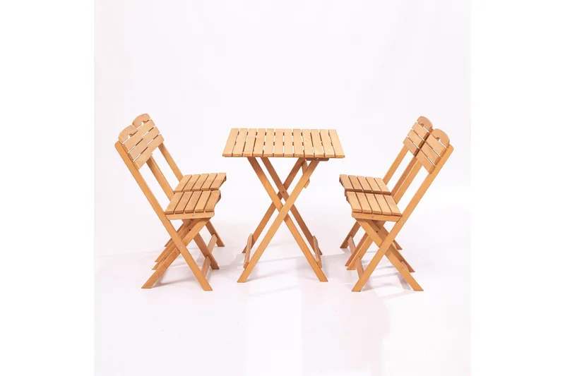 Parwati Balkonggruppe 4-seter - Brun - Hagemøbler - Balkong - Balkongmøbler - Balkonggrupper