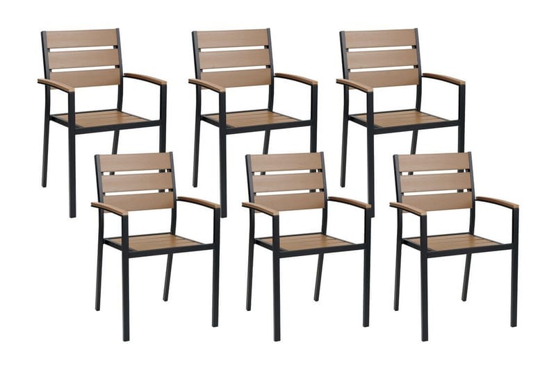 Pereta Lenestol - Lys Brun/Sort - Hagemøbler - Balkong - Balkongmøbler - Balkongstoler