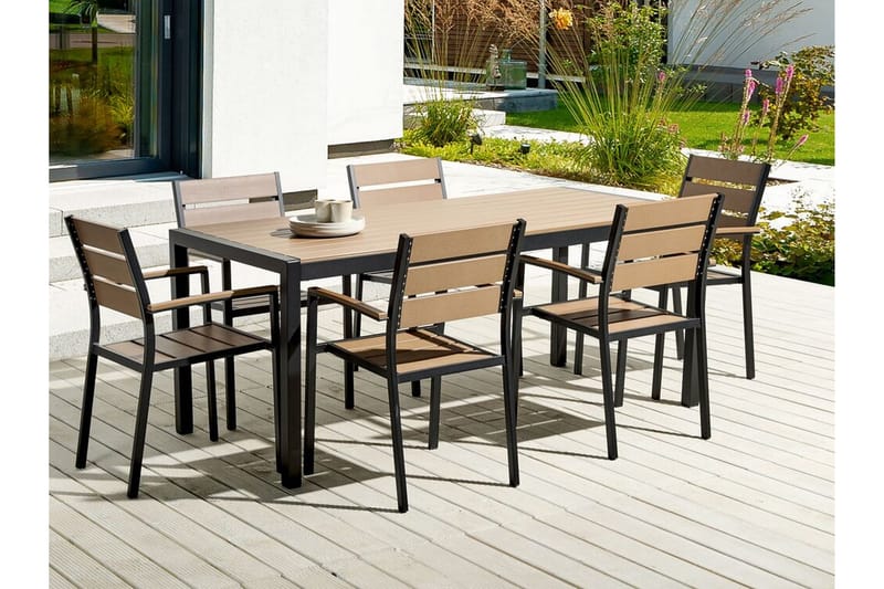 Pereta Lenestol - Lys Brun/Sort - Hagemøbler - Balkong - Balkongmøbler - Balkongstoler