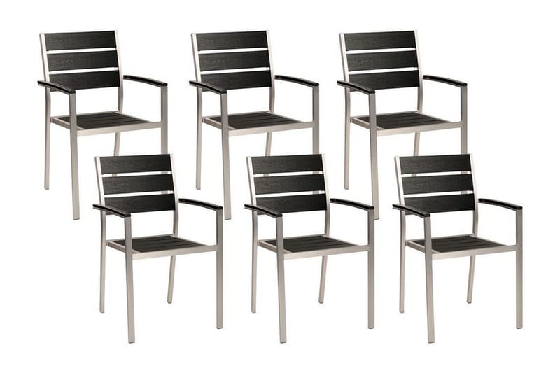 Pereta Lenestol - Svart/Sølv - Hagemøbler - Balkong - Balkongmøbler - Balkongstoler