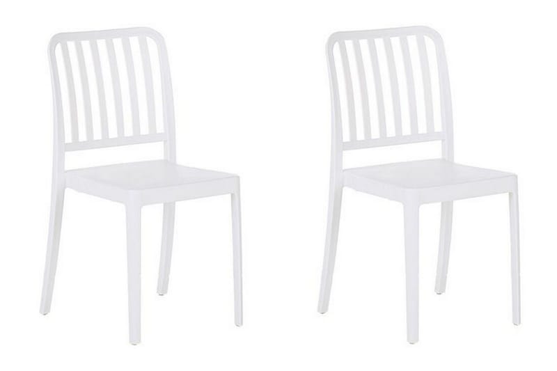 Pesaro Spisestol Utendørs - Hvit - Hagemøbler - Balkong - Balkongmøbler - Balkongstoler