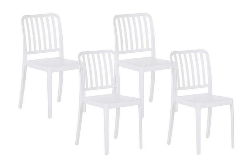Pesaro Spisestol Utendørs - Hvit - Hagemøbler - Balkong - Balkongmøbler - Balkongstoler