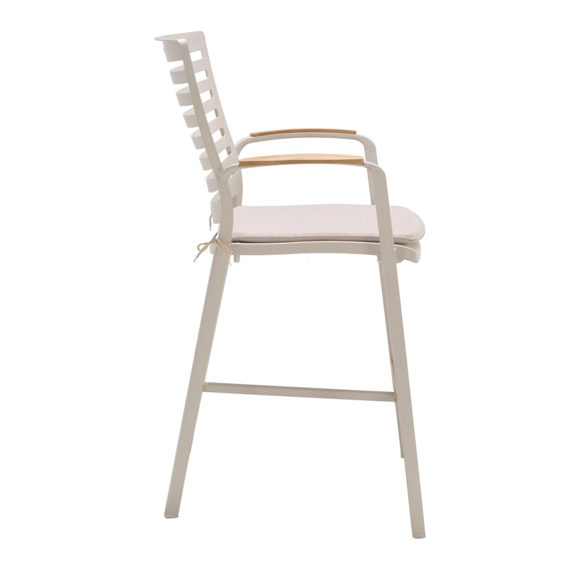 Portals Barsett bord + 4 barstoler - Lys Ecru/Korallsand - Hagemøbler - Stoler & Lenestoler - Barstol