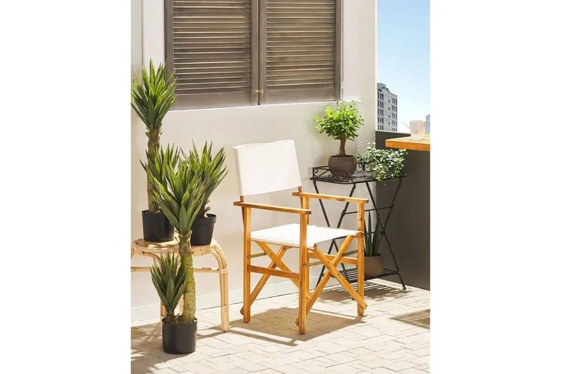 Salve Lenestol - Lys Brun/Hvit - Hagemøbler - Balkong - Balkongmøbler - Balkongstoler