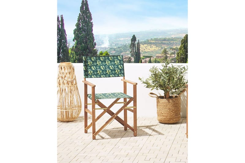 Salve Lenestol - Mørk Grønn/Hvit/Lysebrun - Hagemøbler - Balkong - Balkongmøbler - Balkongstoler