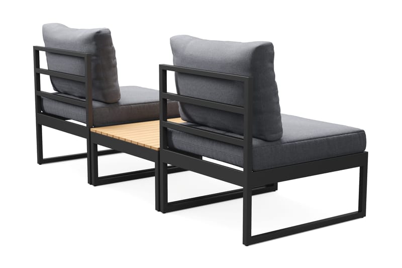 Samira Caféset Utendørs - Grå - Hagemøbler - Balkong - Balkongmøbler - Balkongstoler