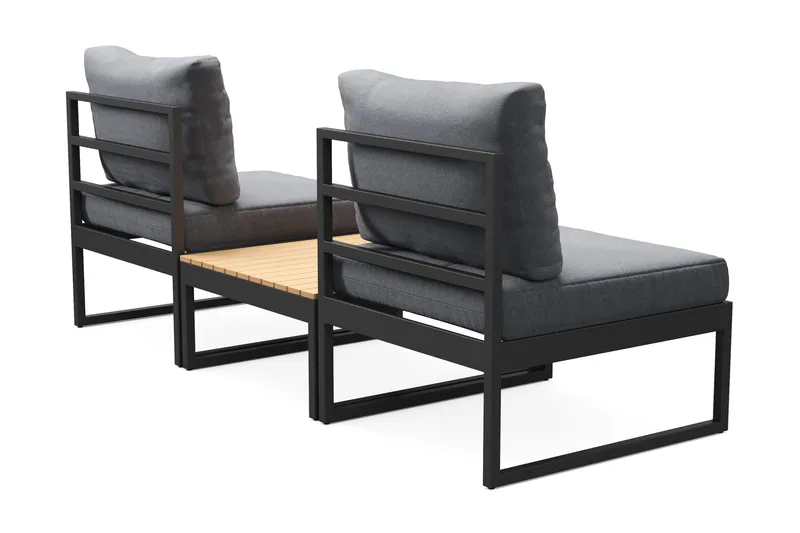 Samira Caféset Utendørs - Grå - Hagemøbler - Balkong - Balkongmøbler - Balkonggrupper