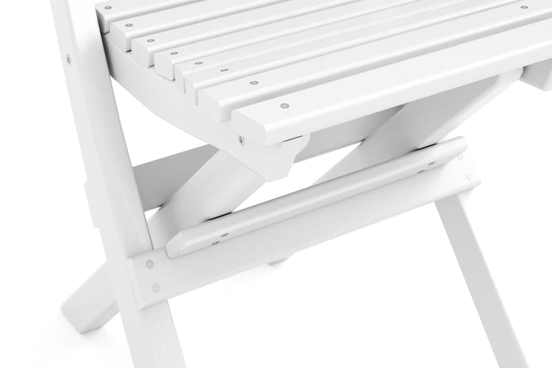 Sammenleggbar Stol Utendørs - Hvit - Hagemøbler - Balkong - Balkongmøbler - Balkongstoler