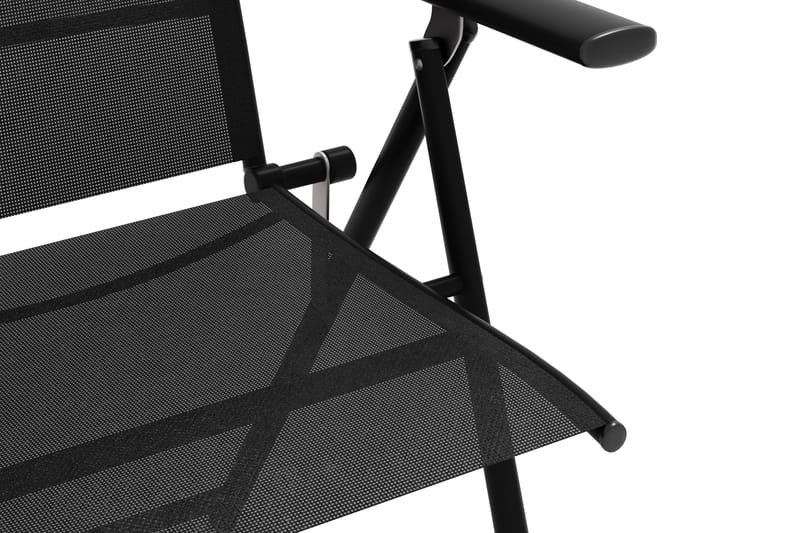 Sanna Regulerbar Stol Utendørs - Svart - Hagemøbler - Balkong - Balkongmøbler - Balkongstoler