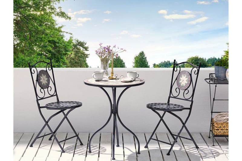 Sannicola Spisestol Utendørs - Svart - Hagemøbler - Balkong - Balkongmøbler - Balkongstoler