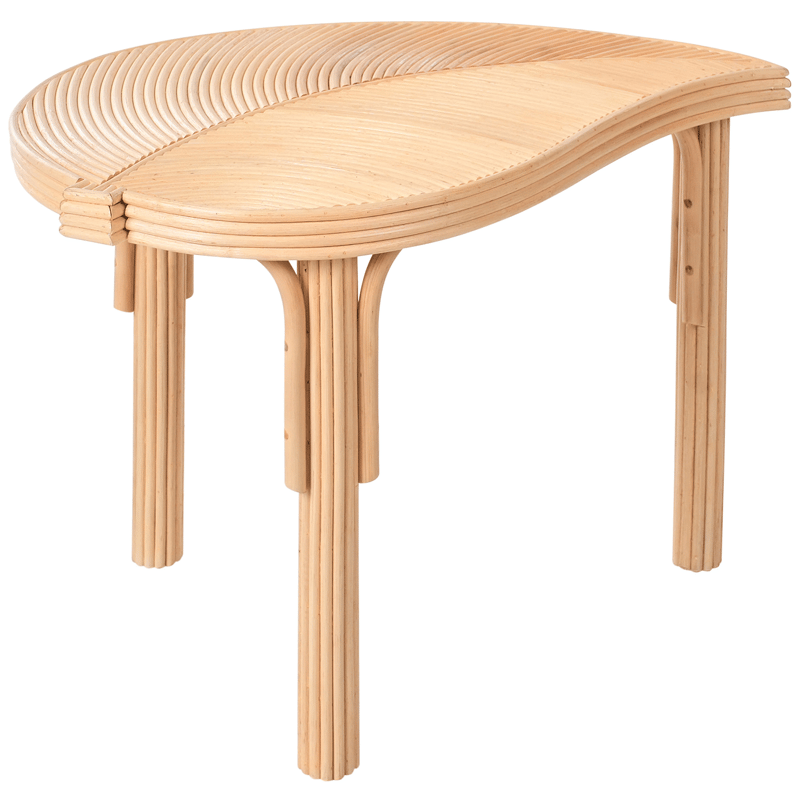 Sett med 3 sofabord utendørs Paralia rotting - Naturlig/beige - Hagemøbler - Balkong - Balkongmøbler - Balkongbord