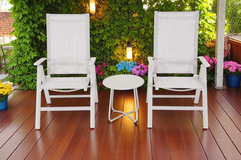 Seville Sidebord Rund Ø45 cm - Korallsand - Hagemøbler - Balkong - Balkongmøbler - Balkongbord