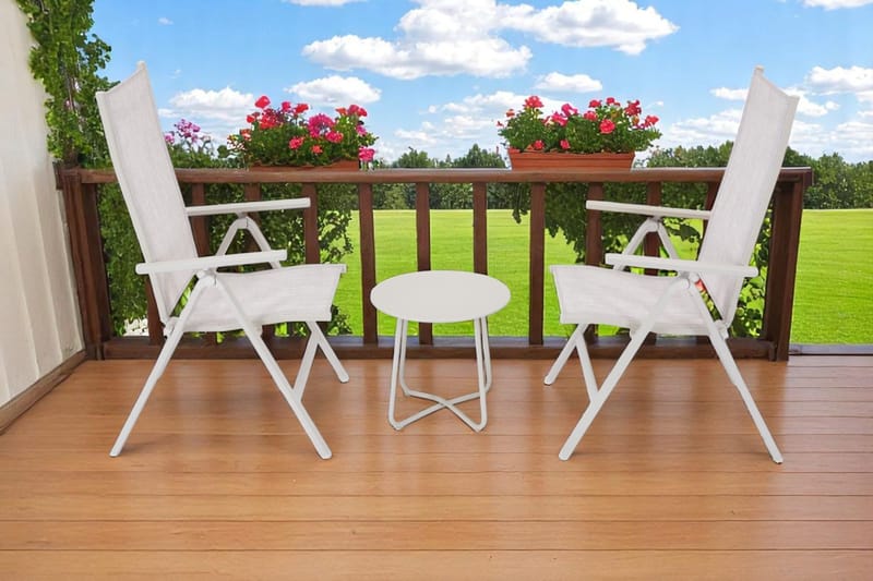 Seville Sidebord Rund Ø45 cm - Korallsand - Hagemøbler - Balkong - Balkongmøbler - Balkongbord