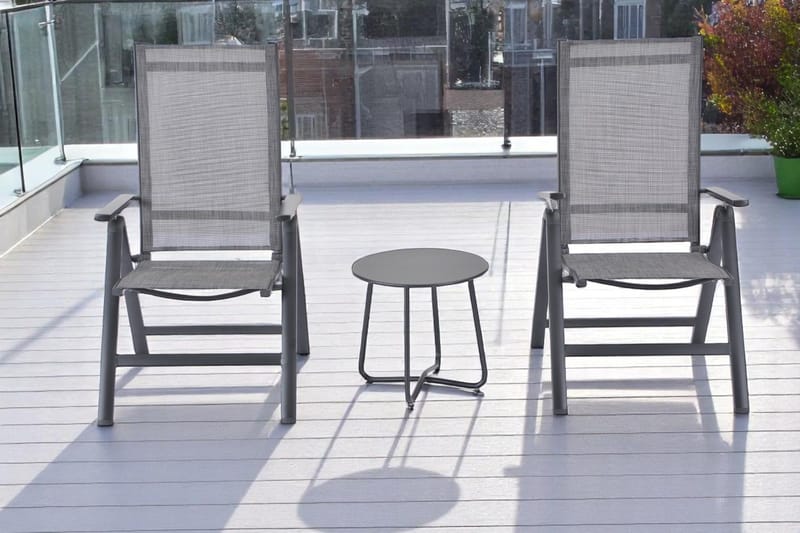 Seville Sidebord Rund Ø45 cm - Svart - Hagemøbler - Balkong - Balkongmøbler - Balkongbord