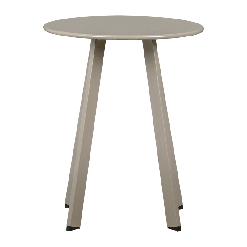 Sidebord Fer 49 cm rundt utendørs - Sand - Hagemøbler - Balkong - Balkongmøbler - Balkongbord