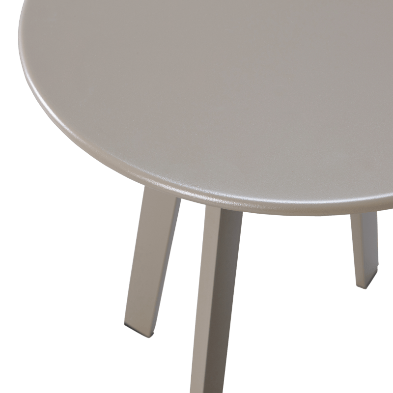 Sidebord Fer 49 cm rundt utendørs - Sand - Hagemøbler - Balkong - Balkongmøbler - Balkongbord