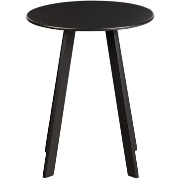 Sidebord Fer 49 cm rundt utendørs - Svart - Hagemøbler - Balkong - Balkongmøbler - Balkongbord