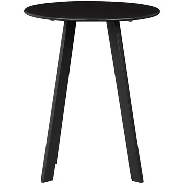 Sidebord Fer 49 cm rundt utendørs - Svart - Hagemøbler - Balkong - Balkongmøbler - Balkongbord