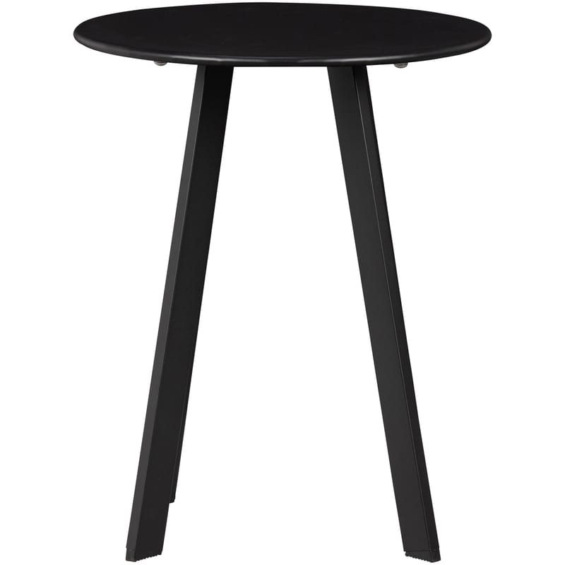 Sidebord Fer 49 cm rundt utendørs - Svart - Hagemøbler - Balkong - Balkongmøbler - Balkongbord