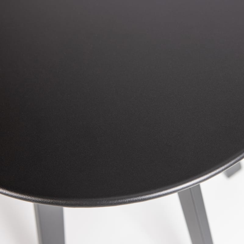 Sidebord Fer 49 cm rundt utendørs - Svart - Hagemøbler - Balkong - Balkongmøbler - Balkongbord