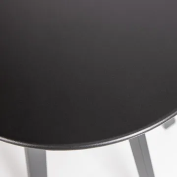 Sidebord Fer 49 cm rundt utendørs - Svart - Hagemøbler - Balkong - Balkongmøbler - Balkongbord