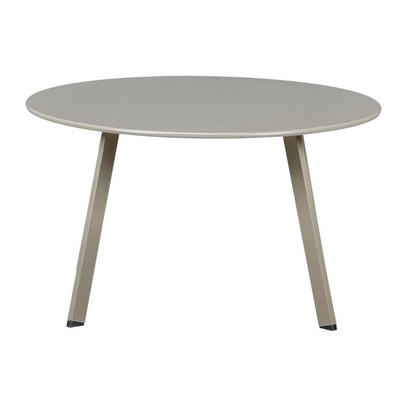 Sidebord Fer 70 cm rundt utendørs - Sand - Hagemøbler - Balkong - Balkongmøbler - Balkongbord