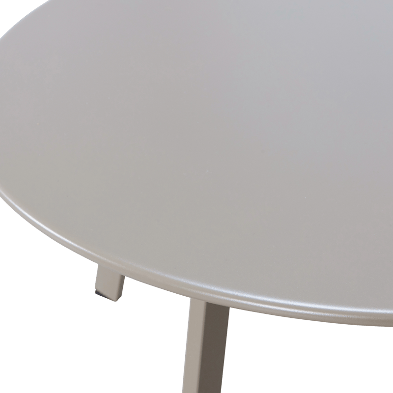 Sidebord Fer 70 cm rundt utendørs - Sand - Hagemøbler - Balkong - Balkongmøbler - Balkongbord