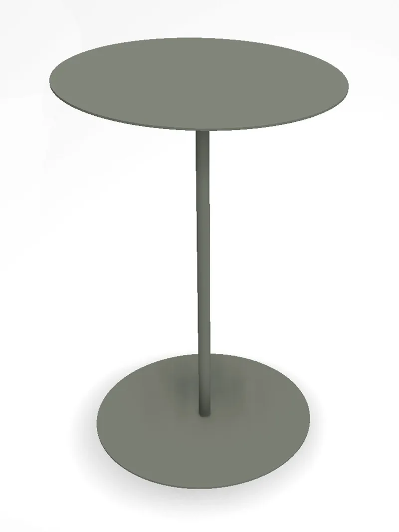 Sidebord Hillerstorp Jet set Ø45x67 cm, Grågrønn