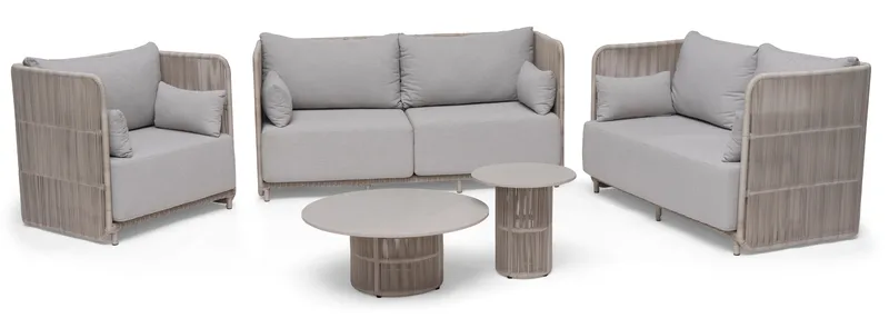 Sidebord Hillerstorp Kattvik Ø80 - Grå - Hagemøbler - Balkong - Balkongmøbler - Balkongbord