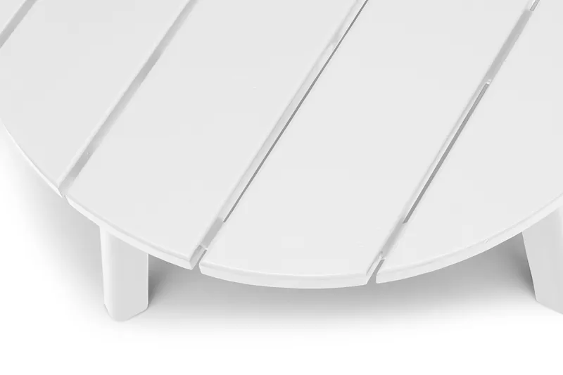 Sidebord Hillerstorp Tennessee Ø50 cm - Hvit - Hagemøbler - Balkong - Balkongmøbler - Balkongbord