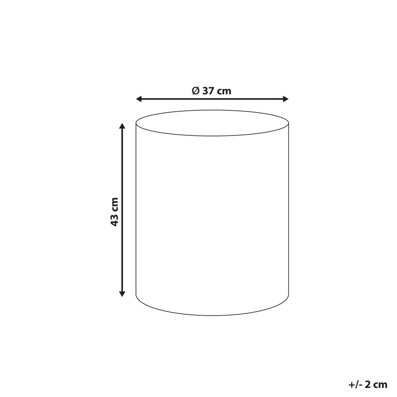 Sidebord utendørs Antelao 37 cm terrazzoeffekt - Hvit - Hagemøbler - Balkong - Balkongmøbler - Balkongbord