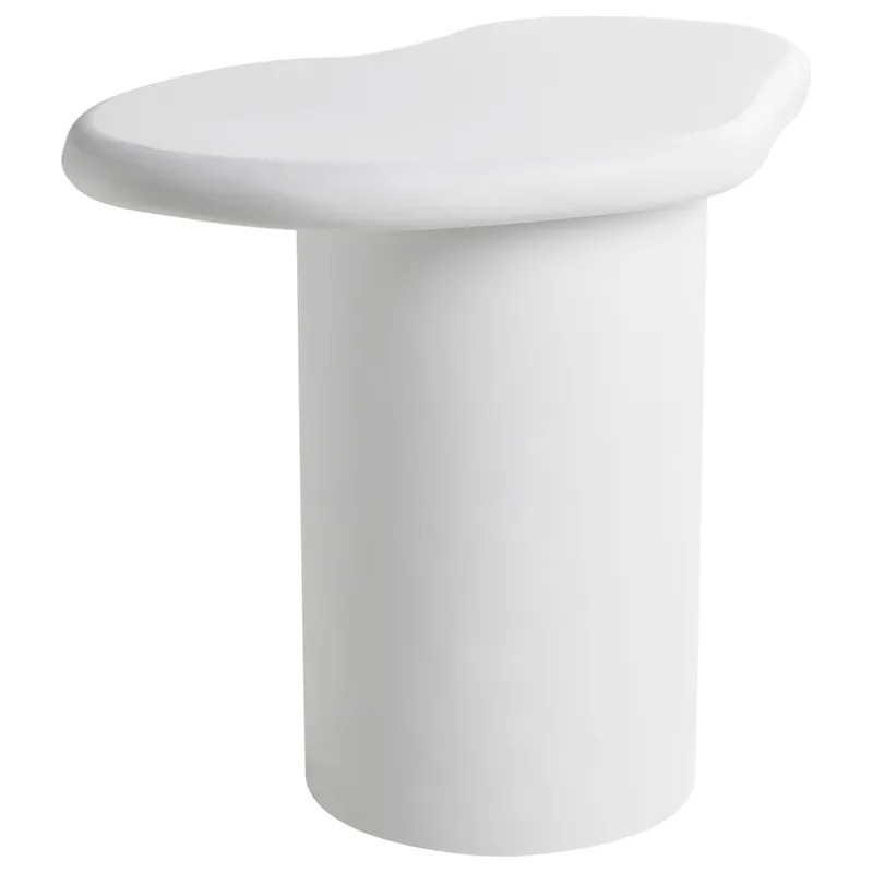 Sidebord utendørs Arsoli 43x58 cm, Hvit