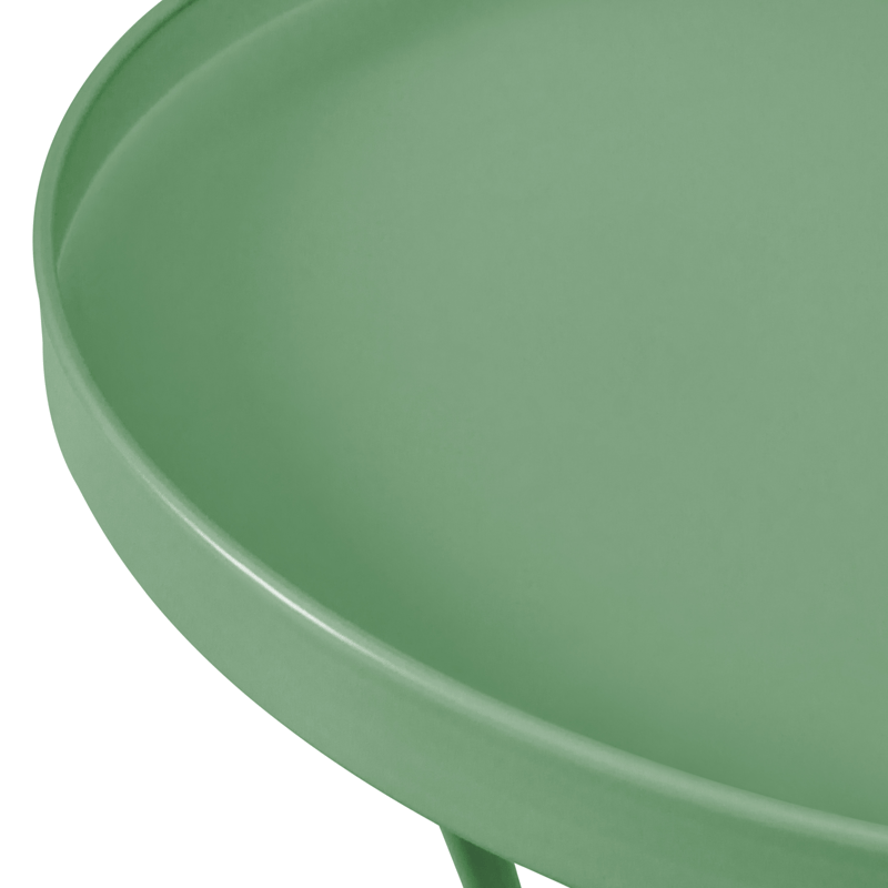 Sidebord utendørs Cavinia 40 cm Jern - Grønn - Hagemøbler - Balkong - Balkongmøbler - Balkongbord