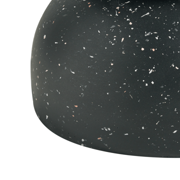 Sidebord utendørs Faliro 37 cm 37 cm terrazzoeffekt - Svart - Hagemøbler - Balkong - Balkongmøbler - Balkongbord