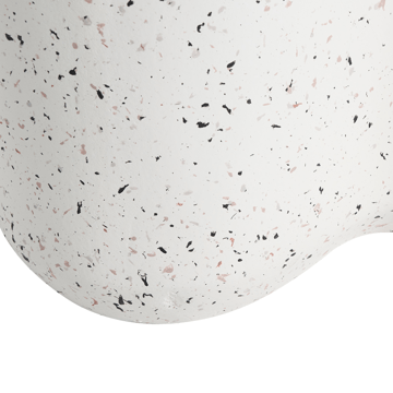 Sidebord utendørs Tellaro 32x37 cm terrazzoeffekt - Hvit - Hagemøbler - Balkong - Balkongmøbler - Balkongbord