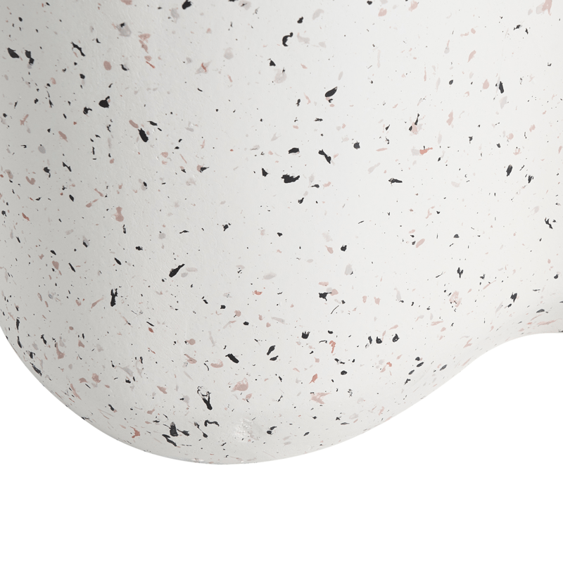 Sidebord utendørs Tellaro 32x37 cm terrazzoeffekt - Hvit - Hagemøbler - Balkong - Balkongmøbler - Balkongbord