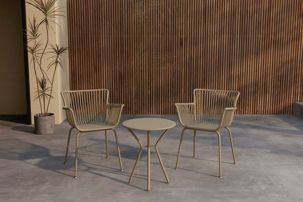 Sifnos kafégruppe utendørs - Beige
