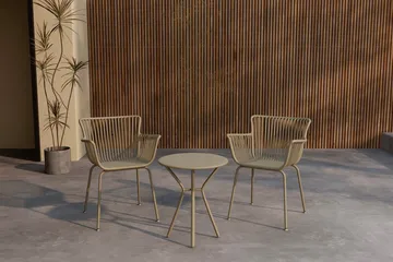 Sifnos kafégruppe utendørs - Beige - Hagemøbler - Balkong - Balkongmøbler - Balkonggrupper