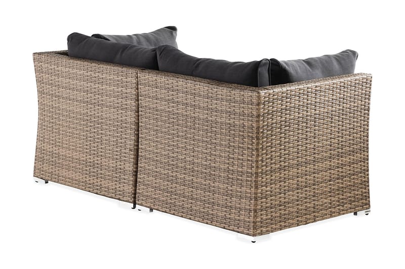 Wisconsin Loungesofa med Armstøtte 2-seters - Glass/Kunstrotting/Sand - Hagemøbler - Loungemøbler - Lounge sofa