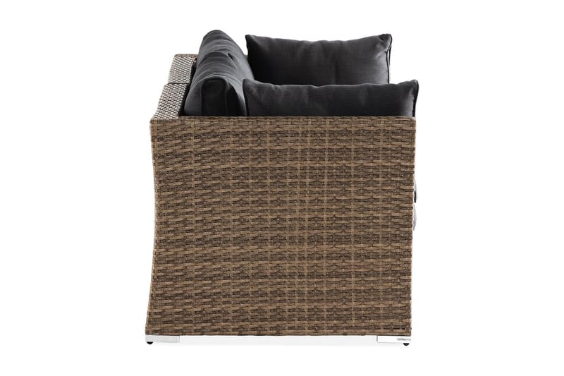 Wisconsin Loungesofa med Armstøtte 2-seters - Glass/Kunstrotting/Sand - Hagemøbler - Loungemøbler - Lounge sofa