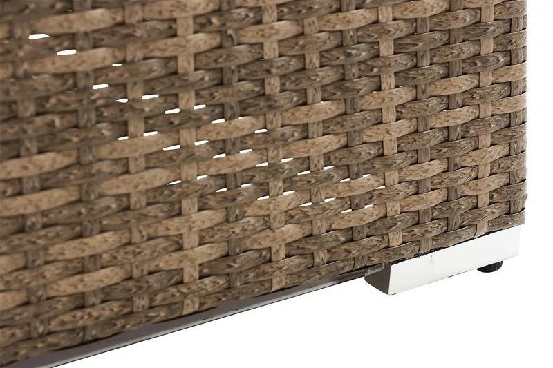 Wisconsin Loungesofa med Armstøtte 2-seters - Glass/Kunstrotting/Sand - Hagemøbler - Balkong - Balkongmøbler - Balkongsofaer