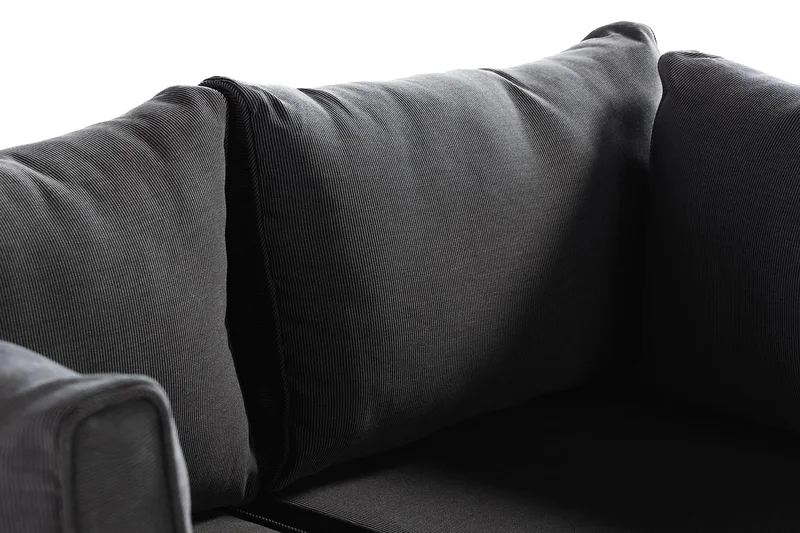 Wisconsin Loungesofa med Armstøtte 2-seters - Glass/Kunstrotting/Sand - Hagemøbler - Balkong - Balkongmøbler - Balkongsofaer