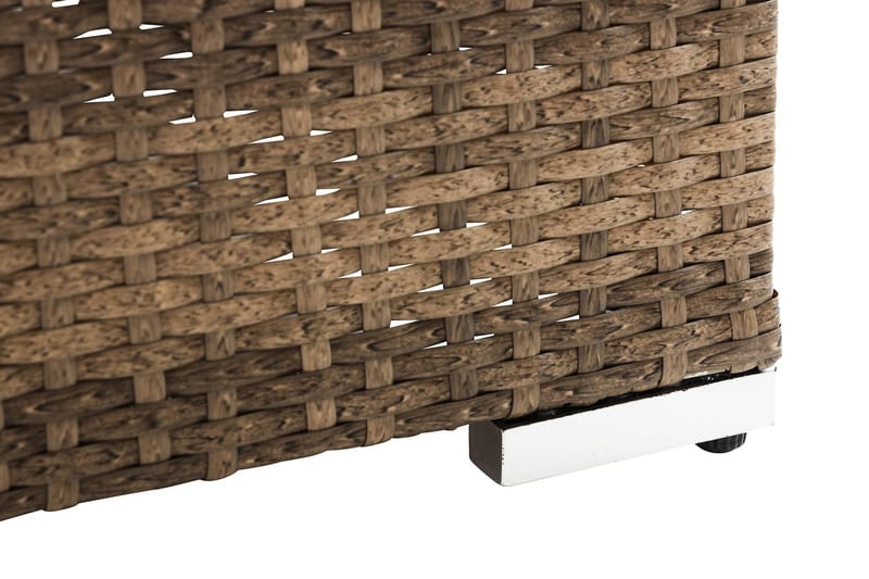 Wisconsin Premium Loungesofa uten Armstøtte 2-seters - Kunstrotting/Sand/Svart - Hagemøbler - Balkong - Balkongmøbler - Balkongsofaer