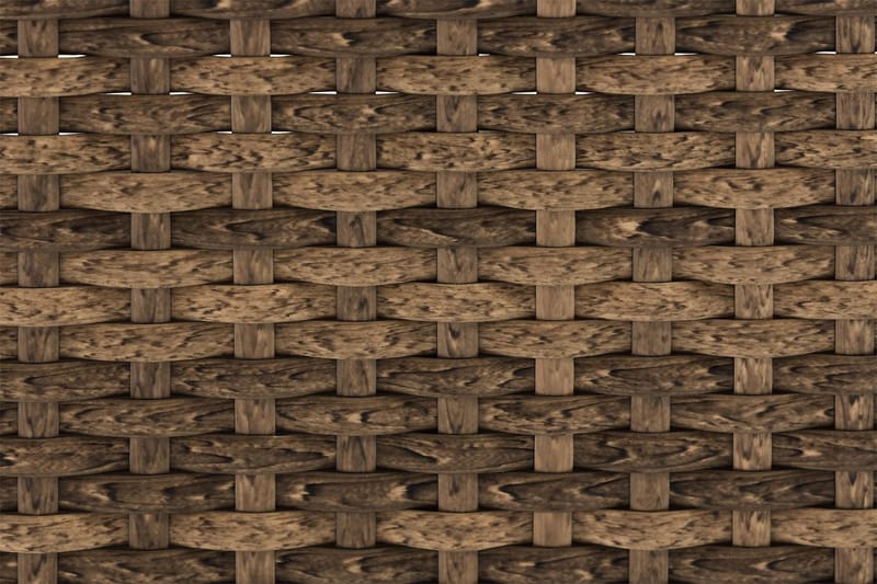 Wisconsin Premium Loungesofa uten Armstøtte 2-seters - Kunstrotting/Sand/Svart - Hagemøbler - Balkong - Balkongmøbler - Balkongsofaer